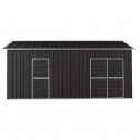 Garage Workshop Shed 3.6m x 6m x 3m Side Double Doors + PA doors 4 Frames Design EXTRA High