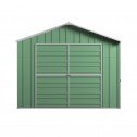 Double Barn Door Garage Shed 3.6m x 7.6m x 3m Green Front