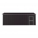Double Barn Door Garage Shed 3.6m x 7.6m x 3m Grey Side