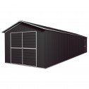 Grey - Double Barn Door Garage Shed 3.6m x 9.1m x 3m