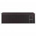 Side View Grey - Roller Door Garage Shed 3.6m x 9.1m x 3.07m (Gable)