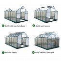Genuine EcoPro 27 x 8ft Greenhouse - 6mm Panels