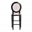 Louis Bar Stool French Provincial in White Black or Washed Oak