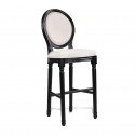Louis Bar Stool French Provincial in White Black or Washed Oak