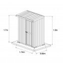 Garden Shed 1.75m x 0.9m Dimensions