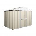 Garden Shed 2.63m x 1.74m x 2.1m Gable Roof Cream