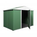 Garden Shed 2.63m x 1.74m x 2.1m Gable Roof Green Open