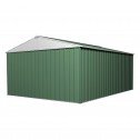 Garden Shed 3.5m x 4.35m x 2.1m Green Back
