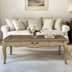 French Provincial Furniture Coffee Table Natural Ash