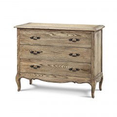 French Provincial Furniture Chest Drawer Cabinet Tallboy Natural Ash