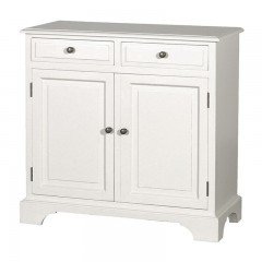 Hamptons Modern Buffet Sideboard Cabinet in Black  White - 2 Sections