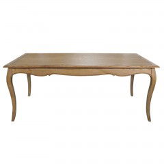 French Provincial Furniture Rectangular Dining Table Natural Ash
