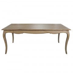 French Provincial Furniture Rectangular Dining Table Natural Ash 