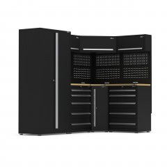 UltraTools 1550/2450mm x 550mm x 2025mm Affordable Modular Workshop & Garage Storage Cabinet Set