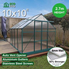 EcoPro 10x10ft Greenhouse 2.70m high