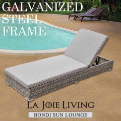 Bondi Outdoor Sun Lounge Bed Furniture Steel Frame