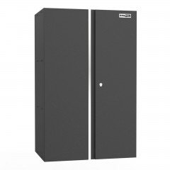 UltraTools 670mm x 465mm x 1050mm Black Workshop Garage 2 Door Wall Storage Cabinet