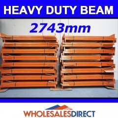 Pallet Racking Beam 2743 x 100mm 2100kg Heavy Duty