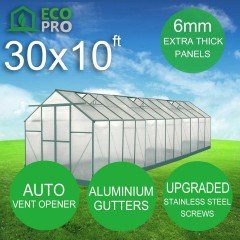 EcoPro 6mm Greenhouse 30 x 10ft 