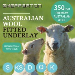 Australian Wool Underlay Underblanket Fully King - Shepparton