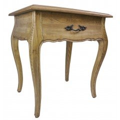 French Provincial - Bedside Table with One Drawer Natural Oak 