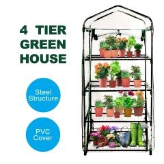 EcoFresh 4 Tiers Greenhouse PVC Cover Garden Storage