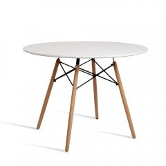 Round 4 Seater Dining Table White