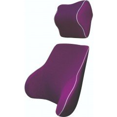 Purple Memory Foam Lumbar Back & Neck Pillow Support Back Cushion Office Car Seat
