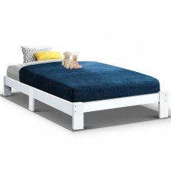 Artiss Bed Frame Single Wooden Bed Base Frame Size Jade Timber Mattress Platform
