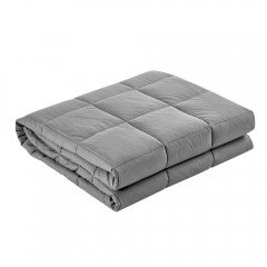 Giselle Bedding 5kg Cotton Weighted Gravity Blanket Deep Relax Calming Adult Light Grey