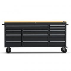 UltraTools 1970mm x 500mm x 950mm Economy 72" 12 Drawers Mobile Workbench Tools Trolley Roller Cabinet