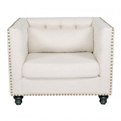 Maddy Chesterfield Upholstered Armchair Single Sofa Lounge 