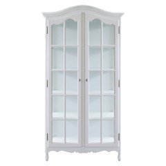French Provincial Classic Glass Display Cabinet /Bookcase