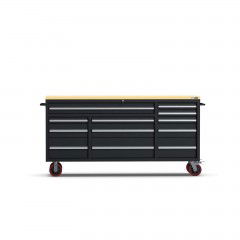 UltraTools 1970mm x 500mm x 950mm Economy 72" 12 Drawers Mobile Workbench Tools Trolley Roller Cabinet