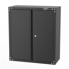 UltraTools 675mm x 313mm x 760mm Black Workshop Garage 2 Door Wall Storage Cabinet