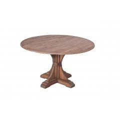 French Provincial Provence Rustic Pedestal 135cm Dining Table 