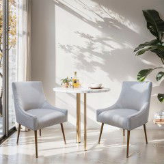 Ellie Set of 2 Velvet Upholstered Dining Chair