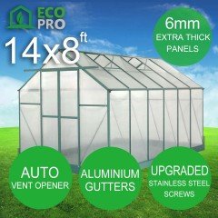 EcoPro 6mm Greenhouse 14 x 8ft