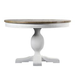 French Provincial 120cm Pedestal Round Dining Table