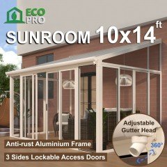 DIY Aluminium  Luxury Outdoor Sunroom Kit 10 x 14 ft