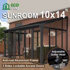 DIY Aluminium  Luxury Outdoor Sunroom Kit 10 x 14 ft