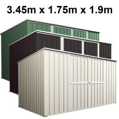 Garden Shed 3.45m x 1.75m x 1.9m Flat Roof