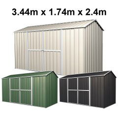 Garden Shed 3.44m x 1.74m x 2.4m Gable Roof