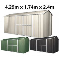 Garden Shed 4.29m x 1.74m x 2.4m