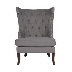 Oxford Upholstered Button Wingback Sofa Lounge Armchair