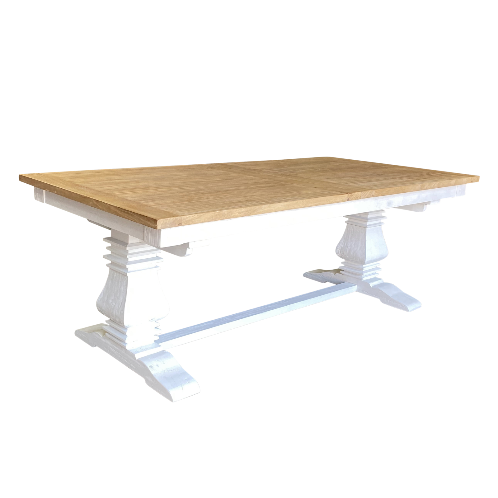 Shop Hamptons 220cm 320cm Rectangle Extendable Dining Table with