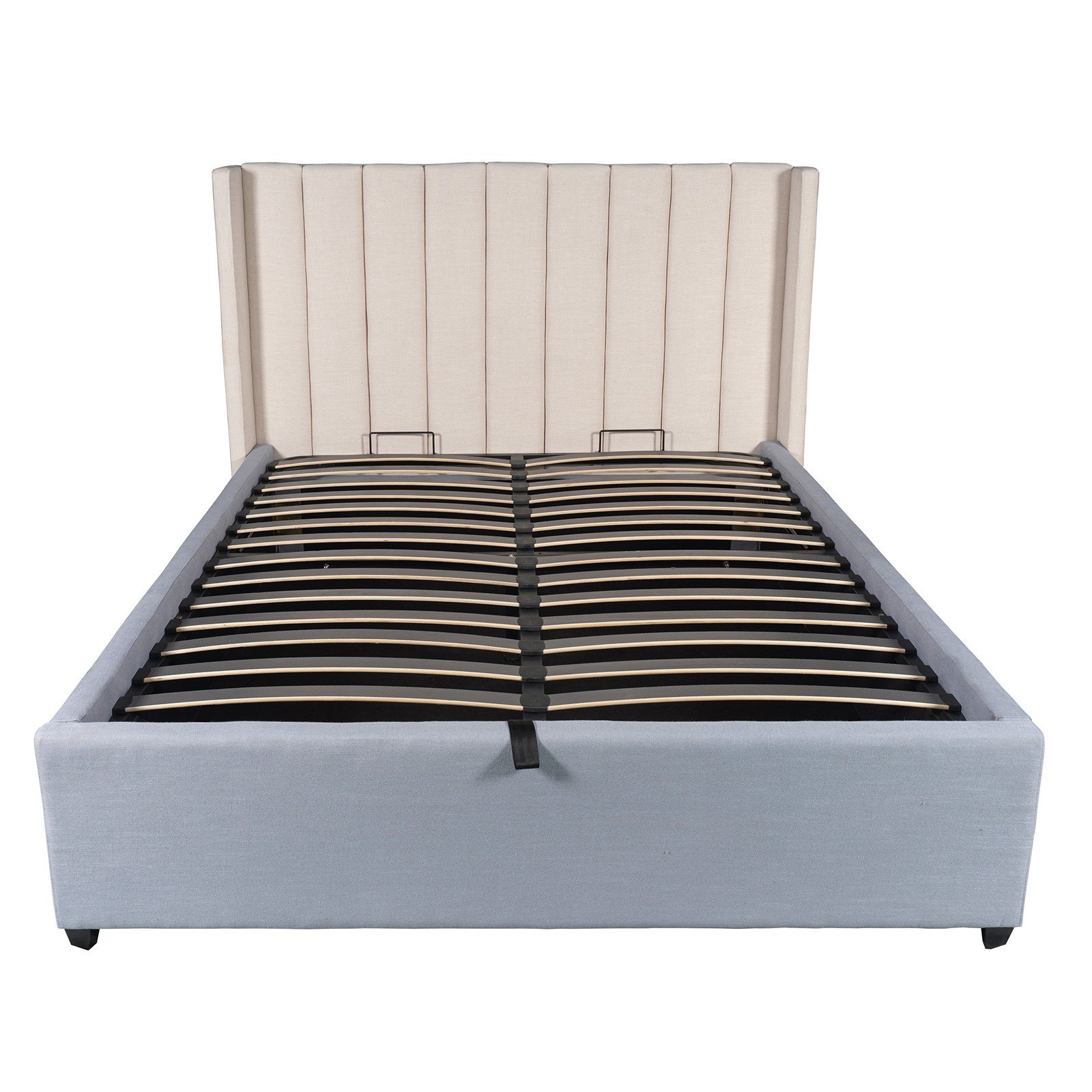 Shop Heather Queen GAS LIFT Bed Frame with Storage Online Wholesales
