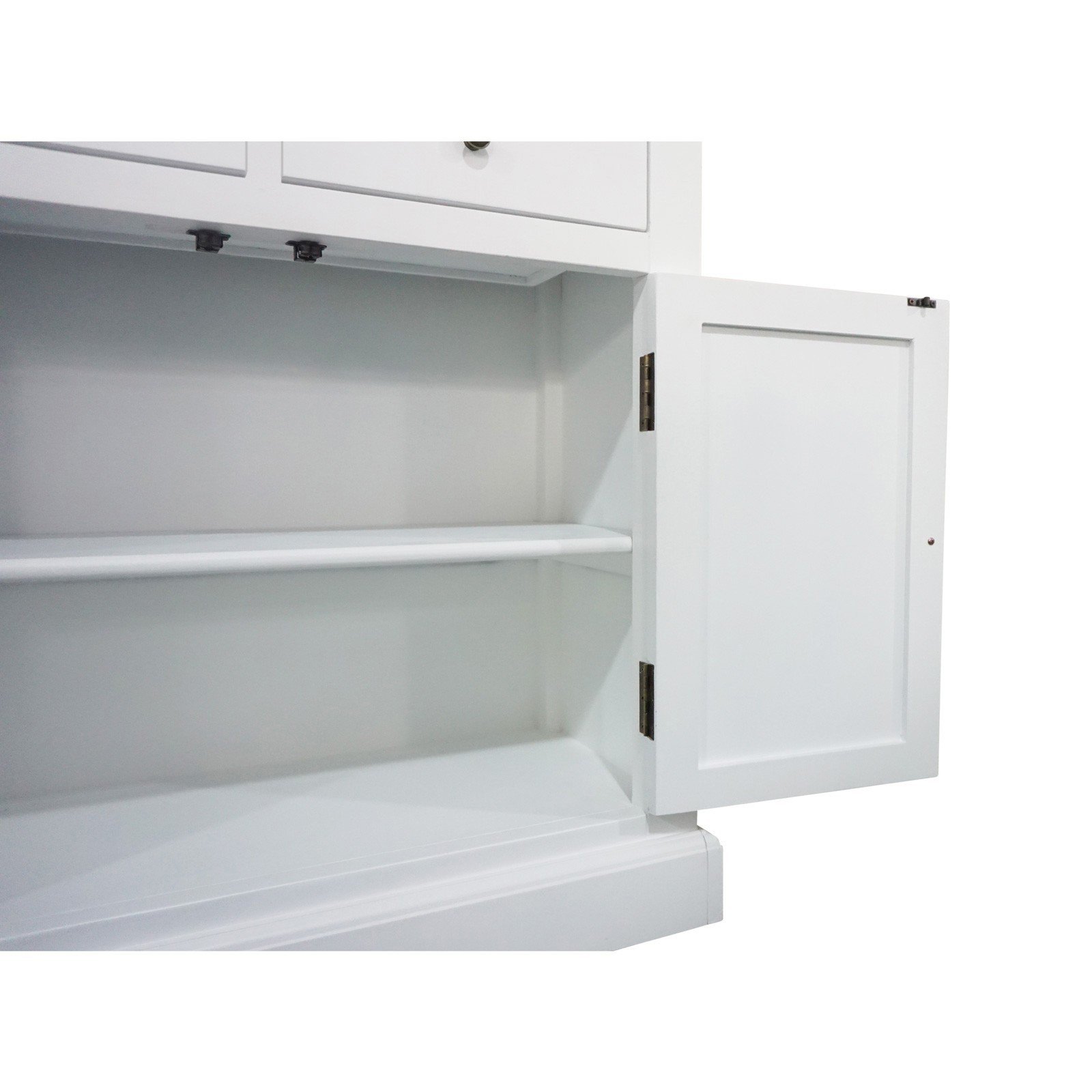 Shop French Provincial Hamptons Open Library Bookcase with Ladder in