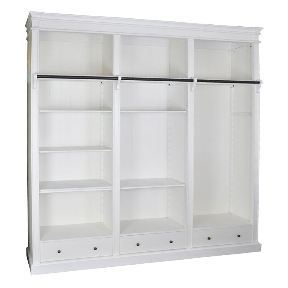 Shop Hamptons Open Library Bookcase with Ladder White Online ...