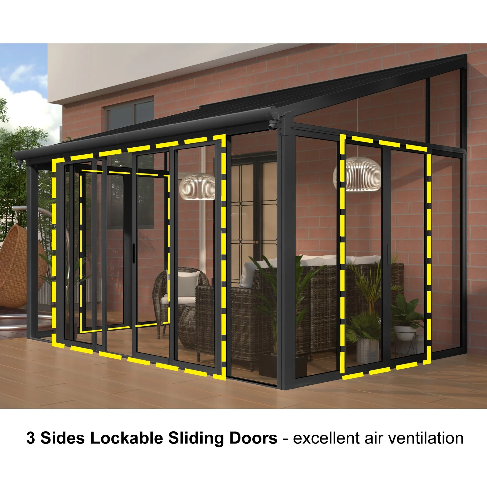 Shop DIY Aluminium Luxury Outdoor Sunroom Kit 10 x 14 ft Online